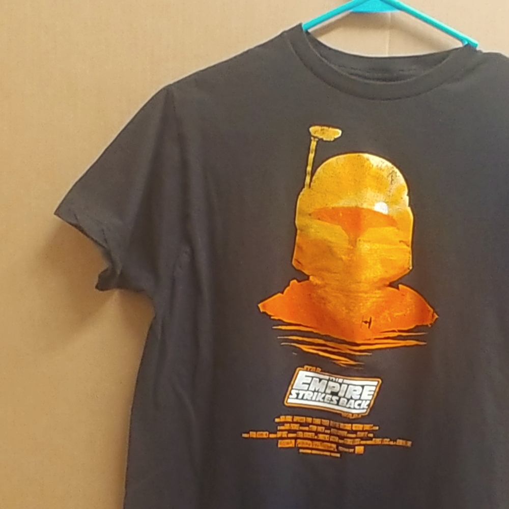 EMPIRE STRIKES BACK Boba Fett Sunset Cloud City Movie poster shirt Unisex S/M
